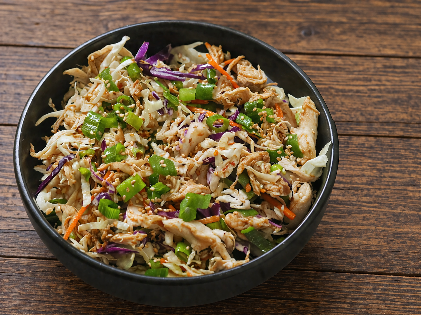 Modern Chinese Chicken Salad: A Spicy Garlic Twist