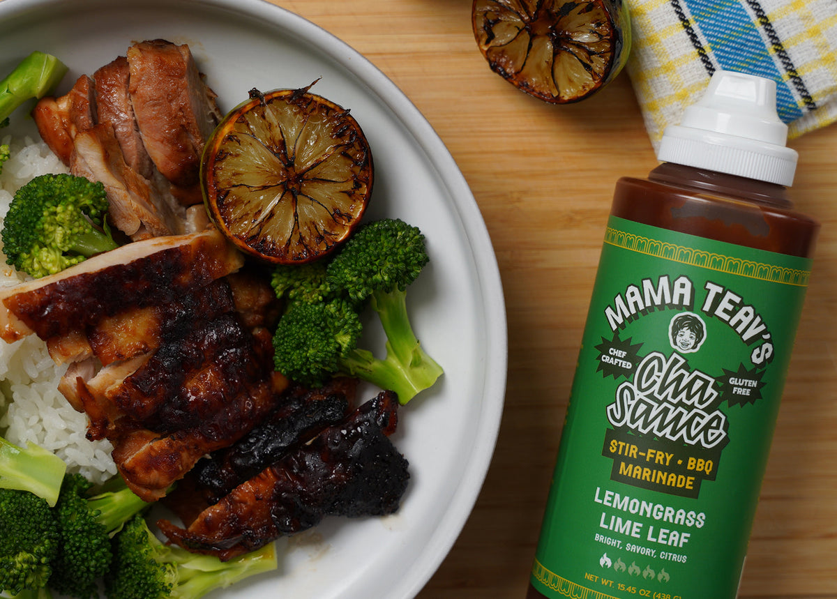 Lemongrass Cha Grilled Chicken Thighs